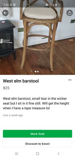 West elm barstool