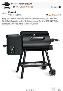 ELECTRIC WOOD PELLET GRILL & SMOKER