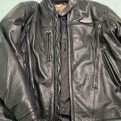 Like New Harley Davidson Motorcycle Leather Jacket