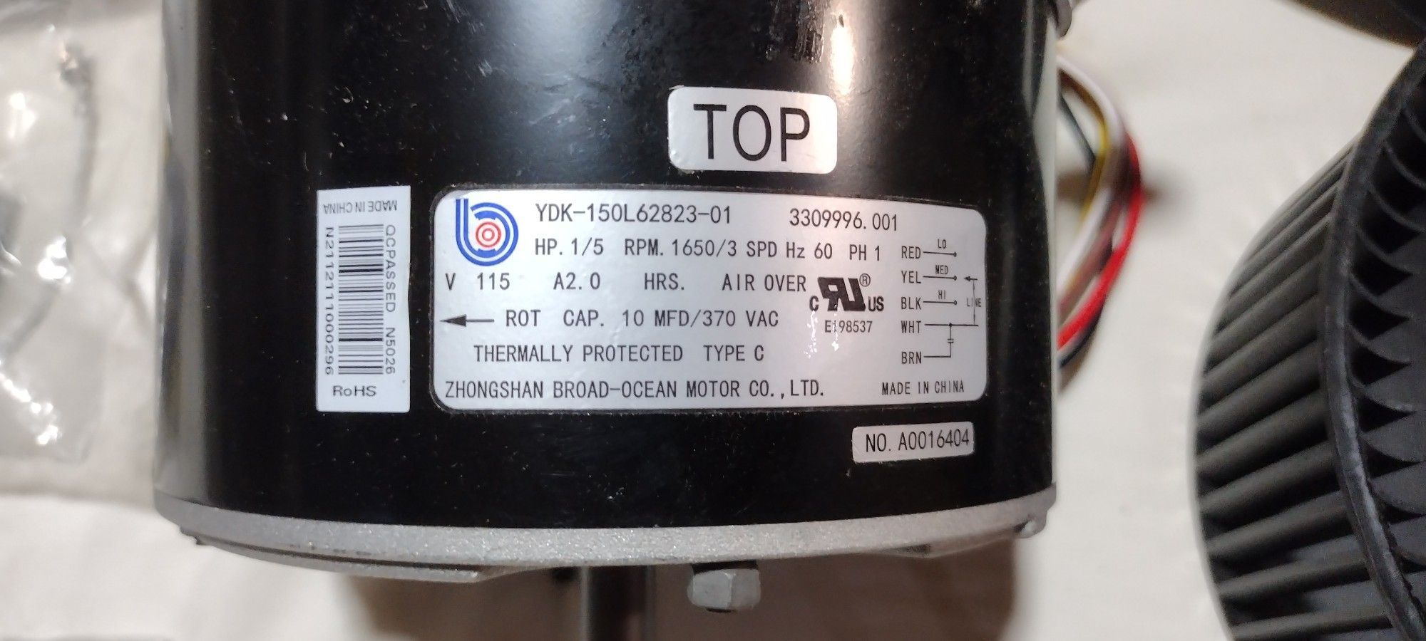 Rv -A/C Blower Motor "Dometic" New UnUsed In Box
