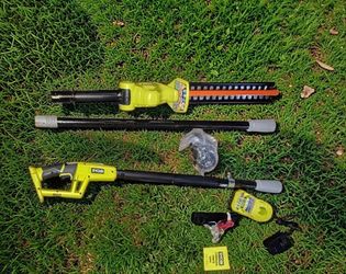 18" Ryobi 18v Pole Hedge trimmer + Battery/Charger 🔖Firm price