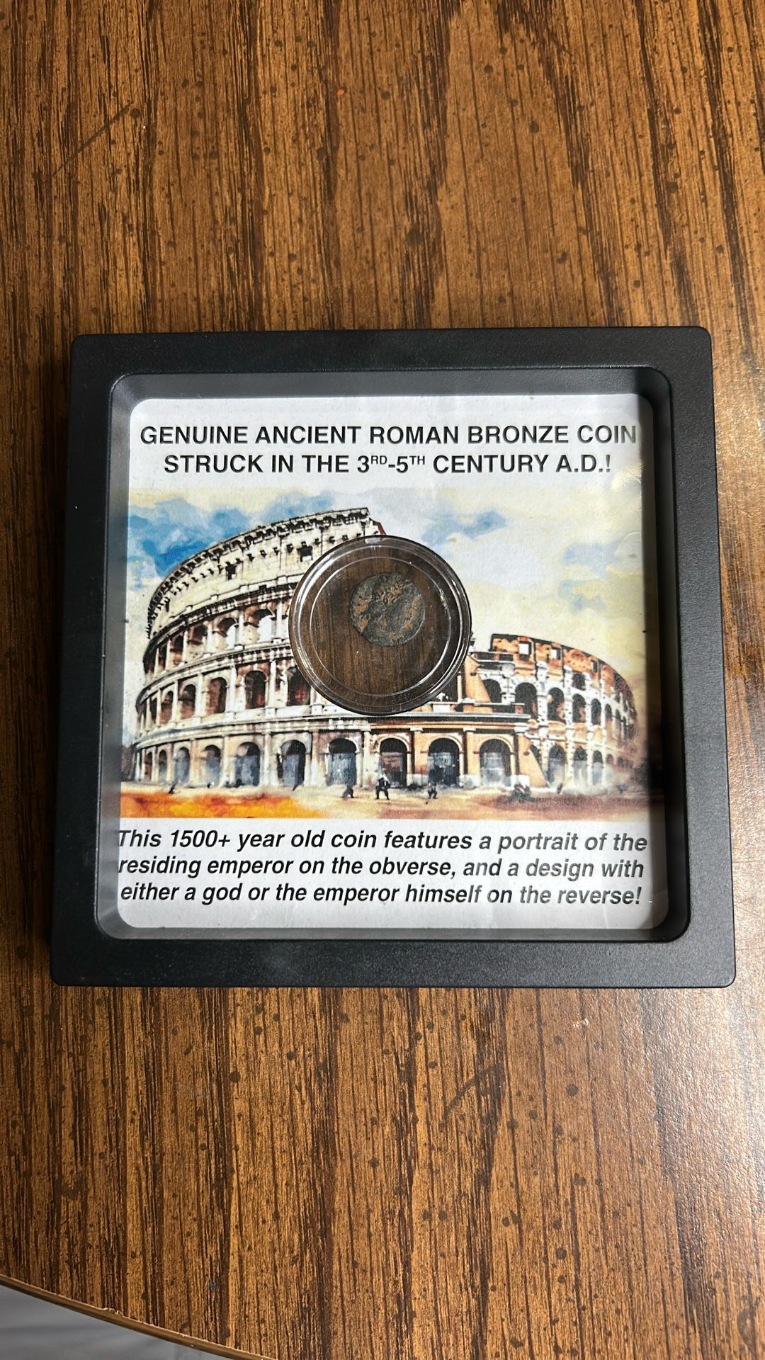 Bronze Roman Coin In Plastic Holder!! 🏛️🏛️🏛️