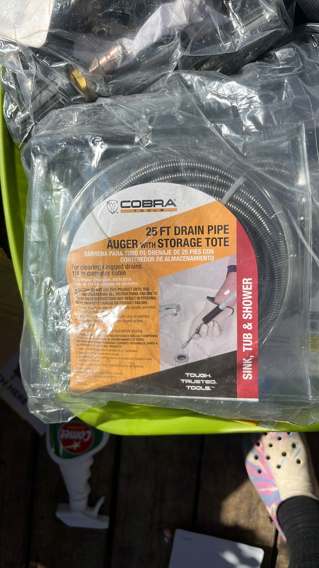 25ft Drain Pipe Snake