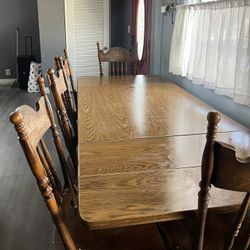 Wood Diner Table 