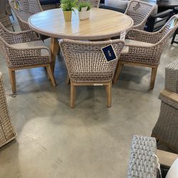 Seven Piece Patio Dining Room Set
