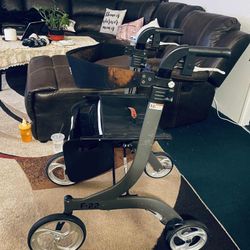 I have two walkers available ----- priced separately   💞$70-   collapsible 4 wheel walker cart with seat.  a little discolored on back part from use-
