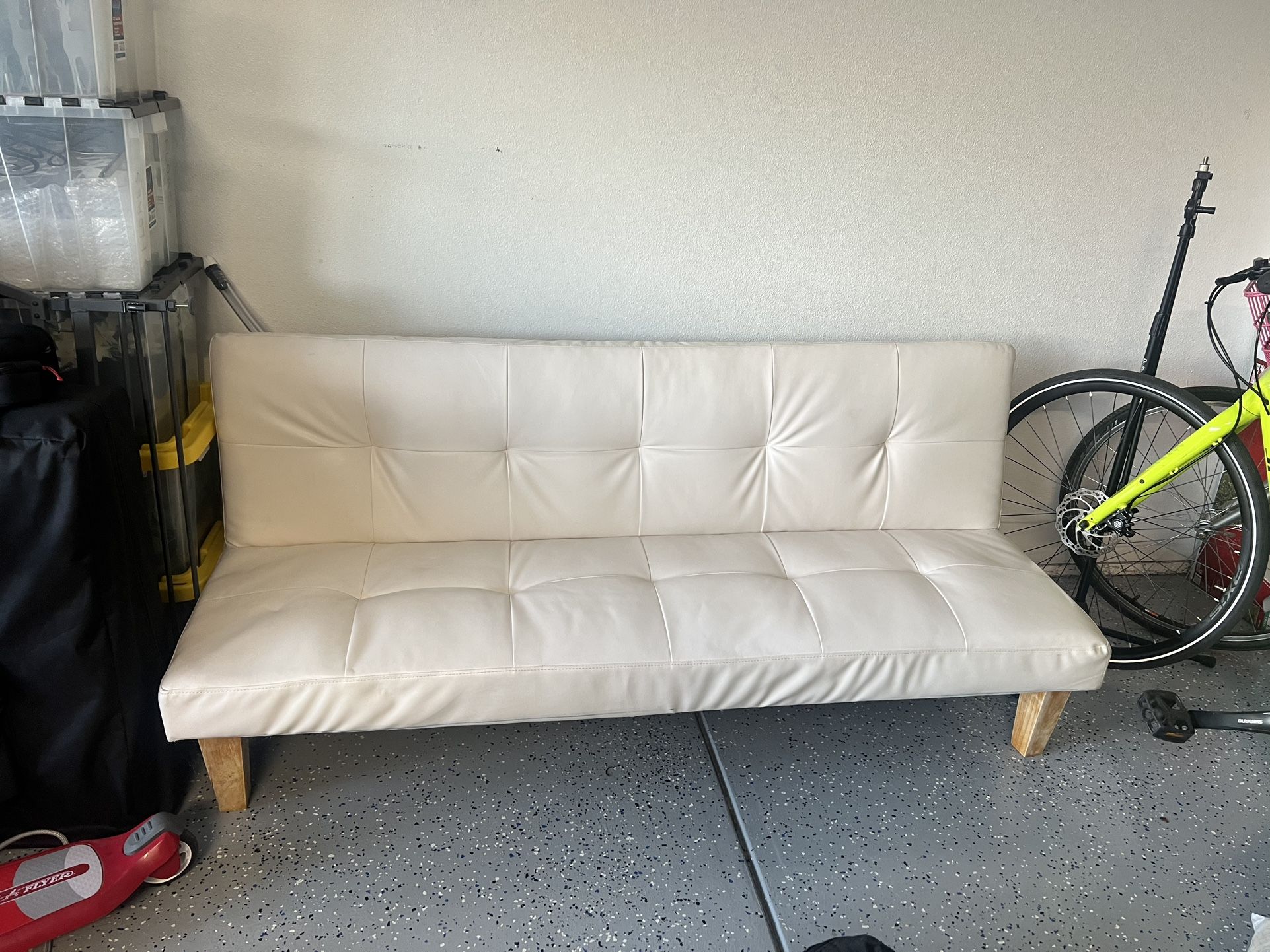 White Futon Great Condition