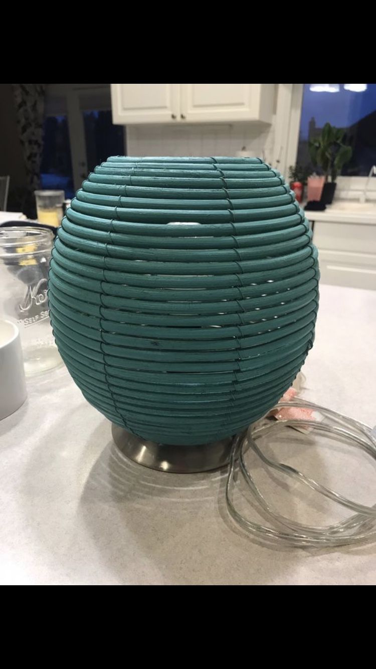 Teal lamp
