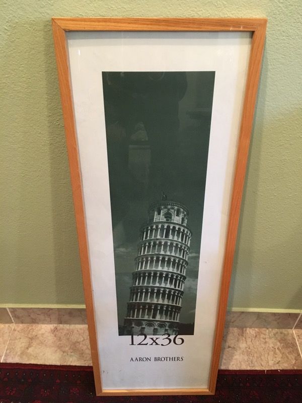 Wooden Aaron Brothers Picture Poster Canvas Frame 12x36 For In Open In The Continue To Mobile Website