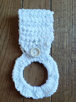 Crochet Dish Towel Holder