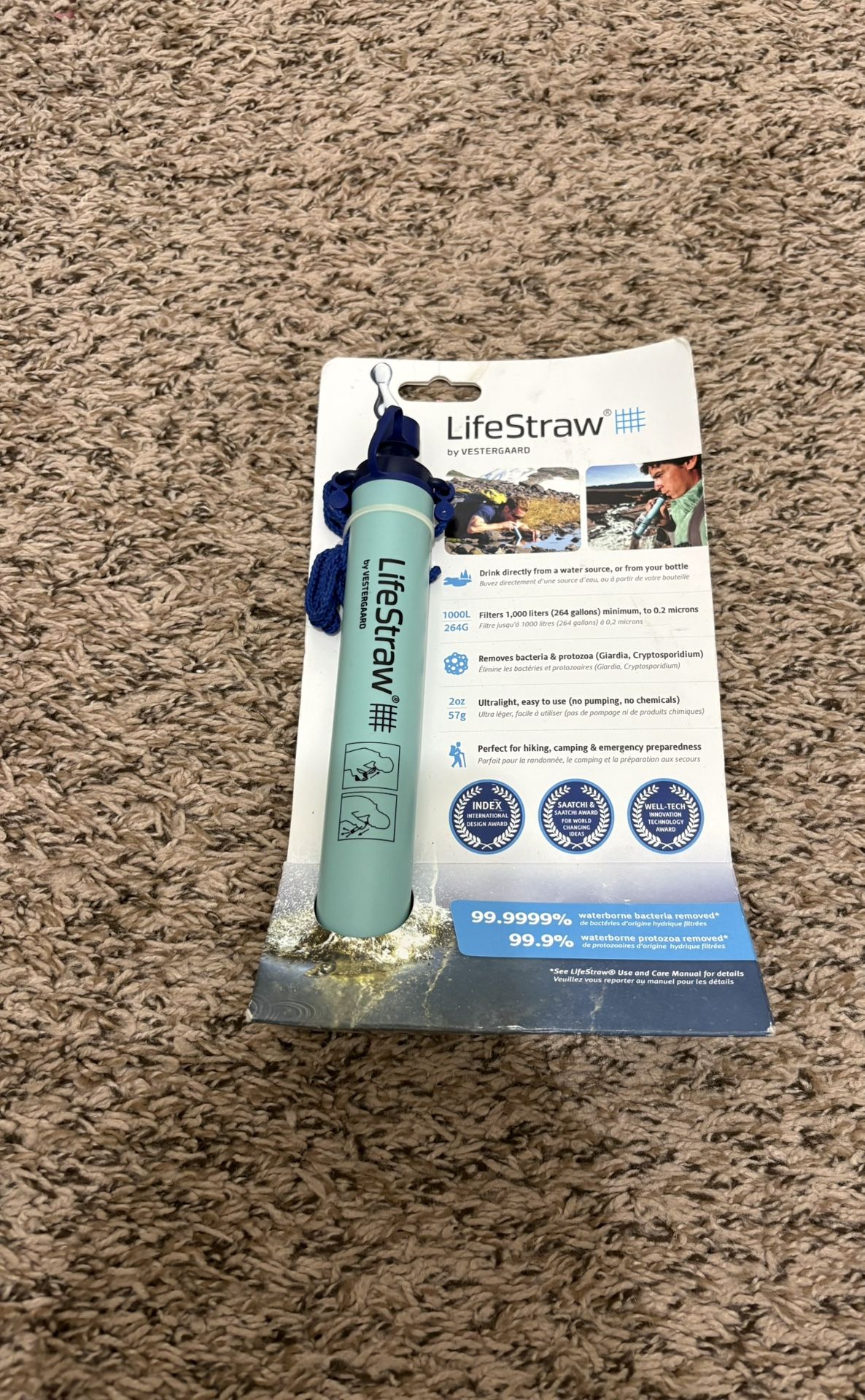 LifeStraw Personal Water Filter Camping Water Filter
