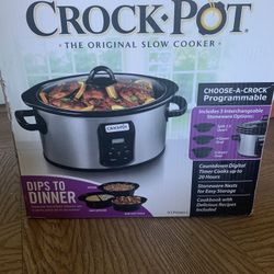 Barely Used CrockPot™️ Choose-A-Crock 3.5, 4 and 6 Quart Stonedish
