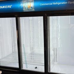 3 Door Standup Merchandiser Cooler Refrigerator 