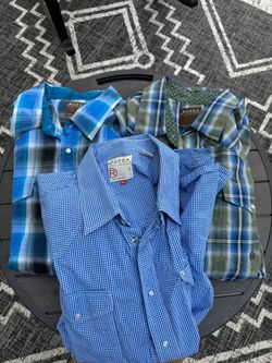 3 Men’s XXL Roper Long Sleeve Shirts