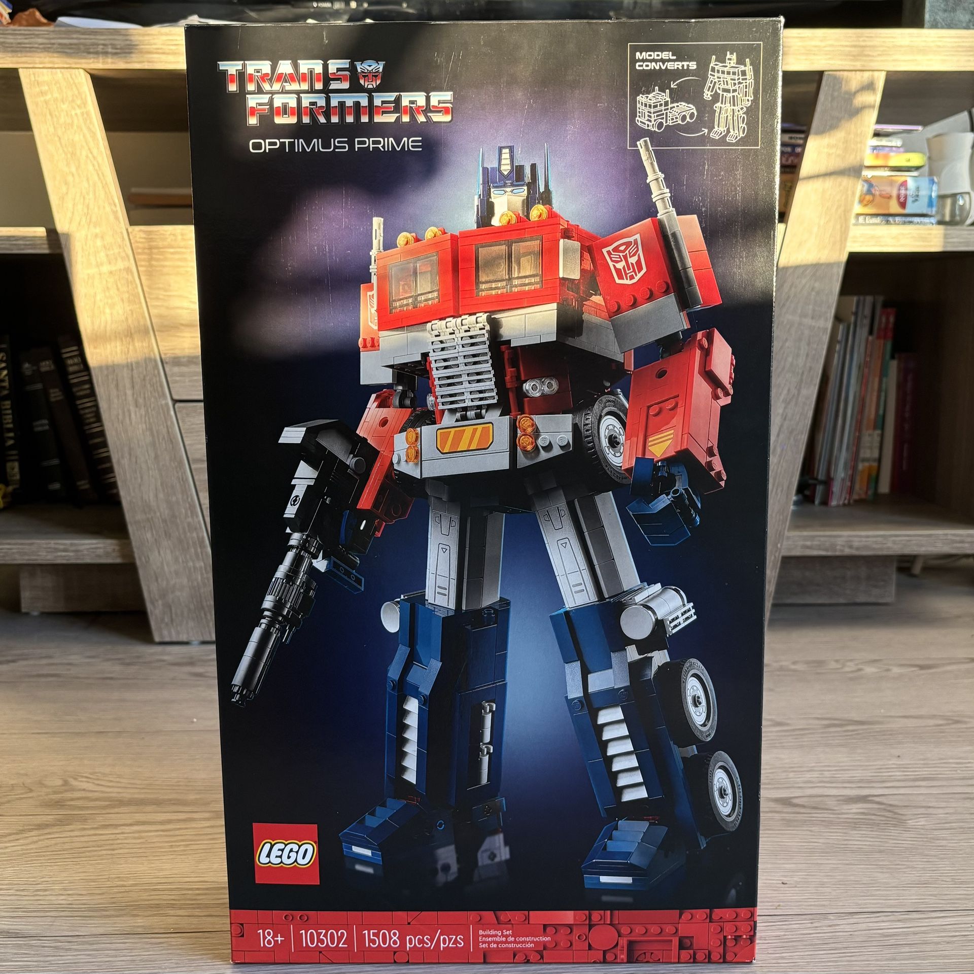 NEW UNOPENED OPTIMUS PRIME LEGO SET. LEGO Set 10302 18+