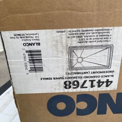 BLANCO, Anthracite 441768 DIAMOND SILGRANIT Super Single Undermount Kitchen Sink, 33.5" X 18.5"