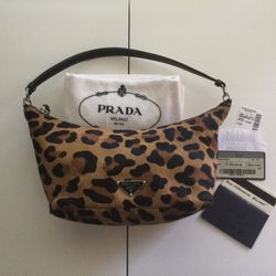 🔥Vintage PRADA Dyed Calf Fur Bag🔥SEMITRACOLLA BR1267🔥RARE!🔥Complete With Tag, Card, Receipt and Storage Bag🔥As New, Unused!🔥