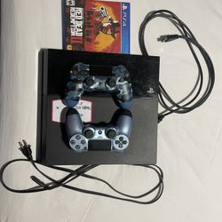 Ps4 With Game And Controller 