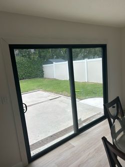 Black Vinyl Door