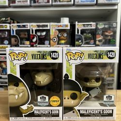 HQ EXC LE CHASE BUNDLE Maleficent's Goon Funko Pops #1420 Disney Sleeping Beauty