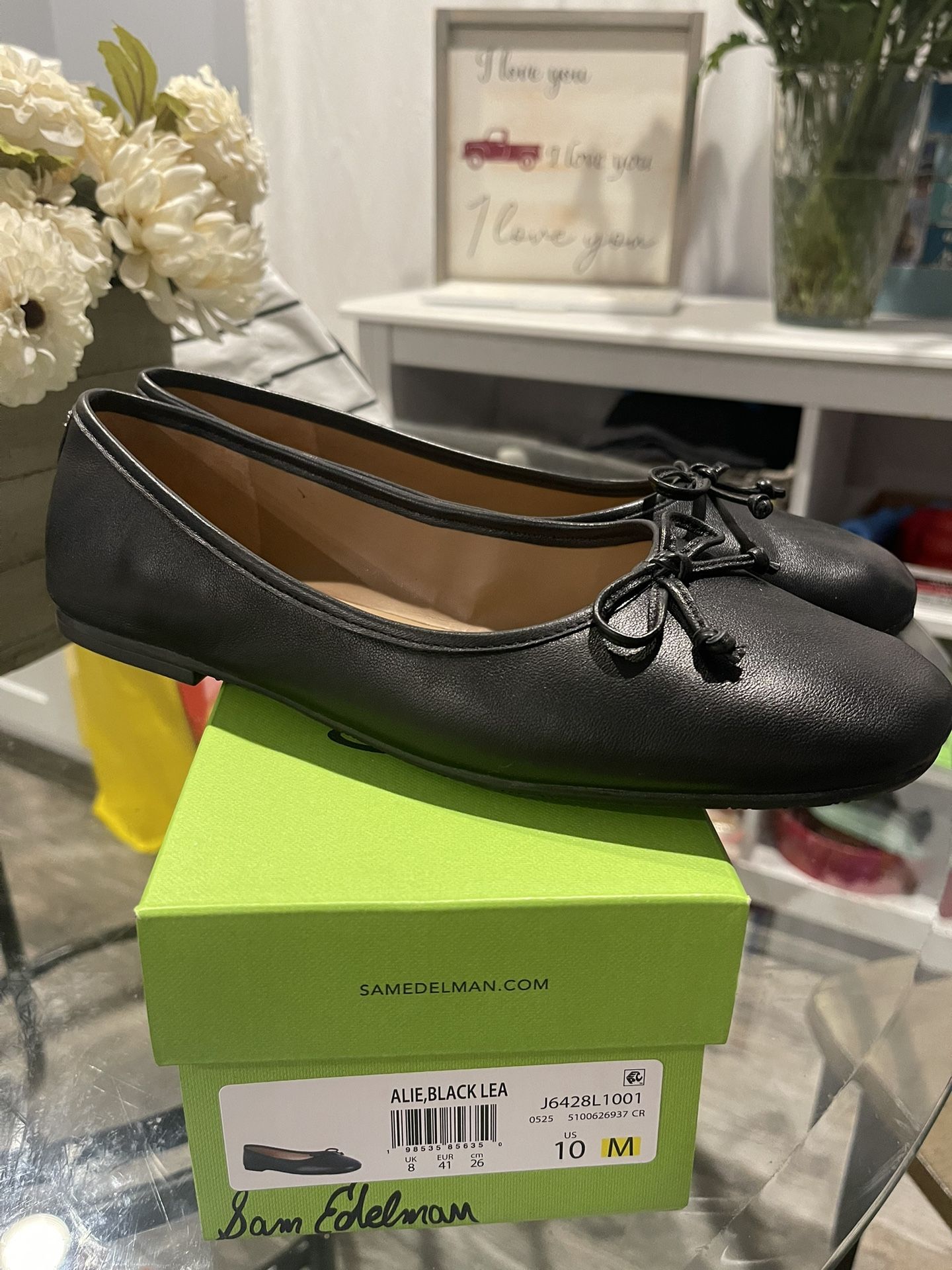 Sam Edelman Alie black Ballet Flat Women’s 10