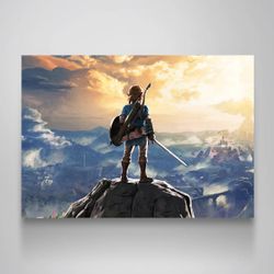 Legend of Zelda Breath of the Wild Canvas Wall Art – 36x24