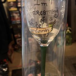 CHRISTMAS WINE GLASS
