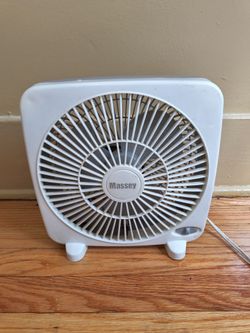Massey 9 Inch Box Fan Portable Room Cooling Lightweight Air Fan