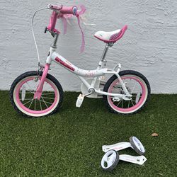 Girls Bike Training Wheels Barbie Royal Rider