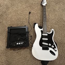 Electric Guitar And Amp
