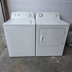 Washer and gas dryer