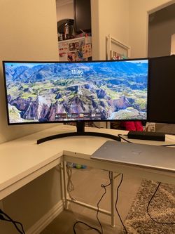 34 Inch LG Computer Monitor Curved Screen