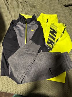 Nike Kids Zip-Up Jackets and Sweatpants Bundle