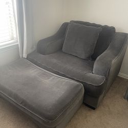 Loveseat And Ottoman For Sale