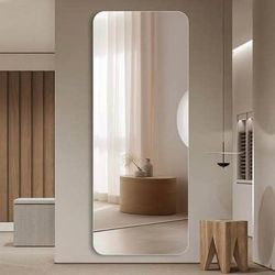 New 65"x24" Full Body Mirror with Rounded Corners Frameless Design