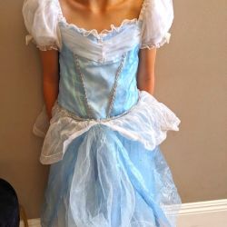 LICENSED DISNEY DELUXE CINDERELLA COSTUME GOWN SIZE 5-6
