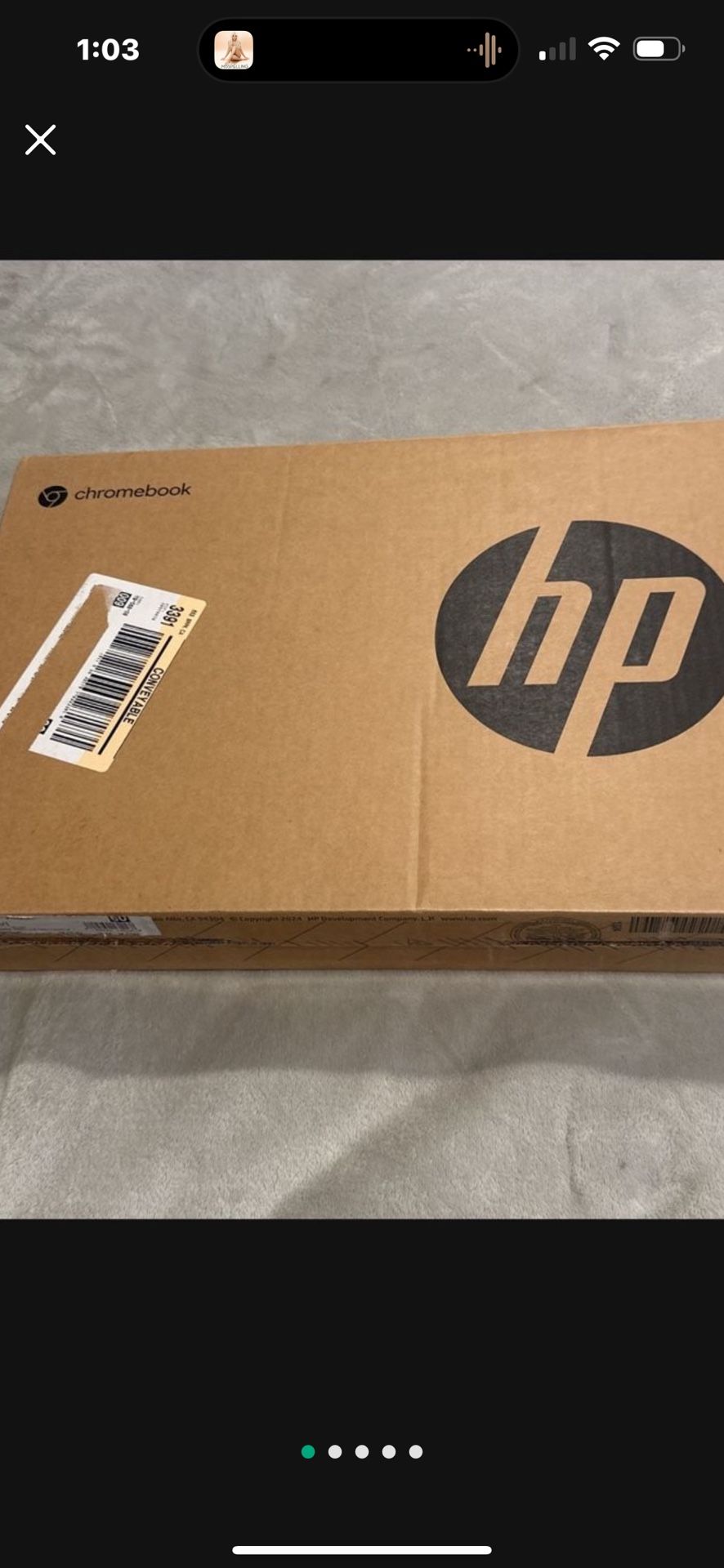 New HP Chromebook 360 Blue