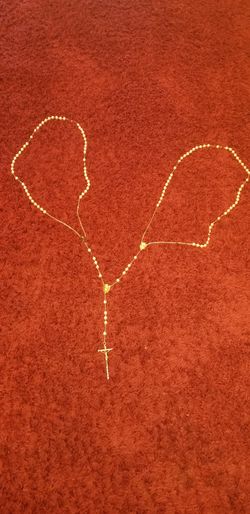 Wedding pearl rosary lasso