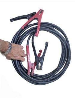 Anaconda 2 AWG Pure Copper 15ft Heavy Duty Jumper Cables w/ Canvas Bag