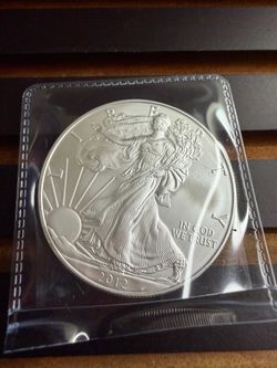 2012 American silver eagle 1 oz .999 silver