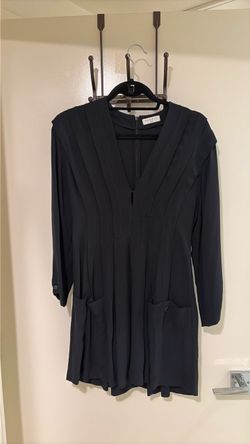Sandro Paris Black Long Sleeve Romper