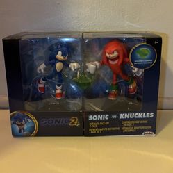 Hard-to-Find Sonic vs Knuckles 2-Pack – Sonic the Hedgehog 2 Movie (NEW)
