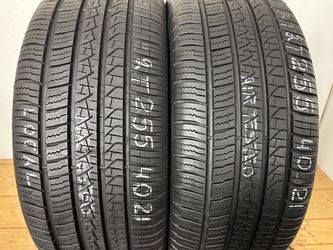 2 tires 255 40 21 Pirelli scorpion zero as like new no repairs