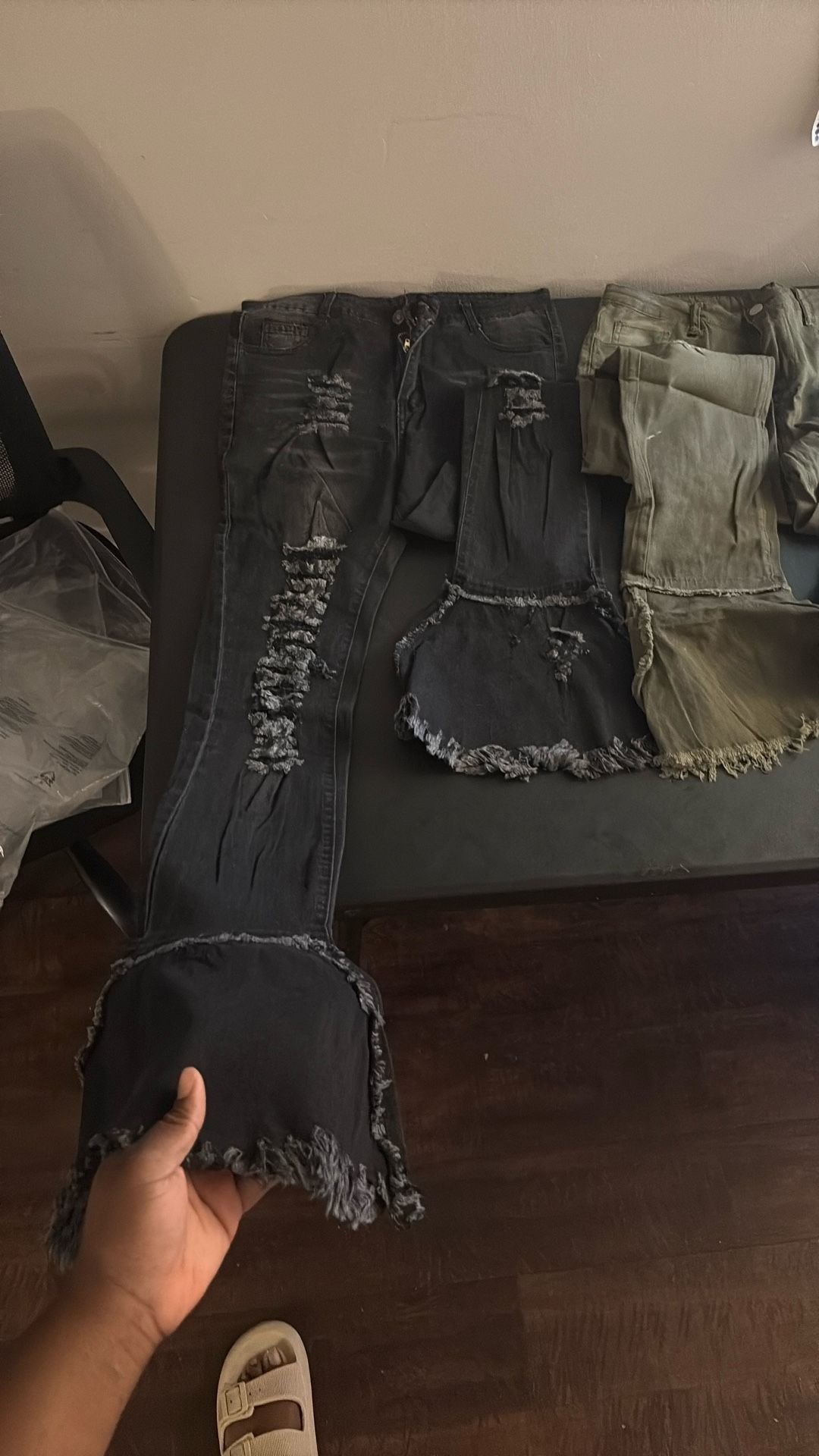 Black Bell Bottom Jeans