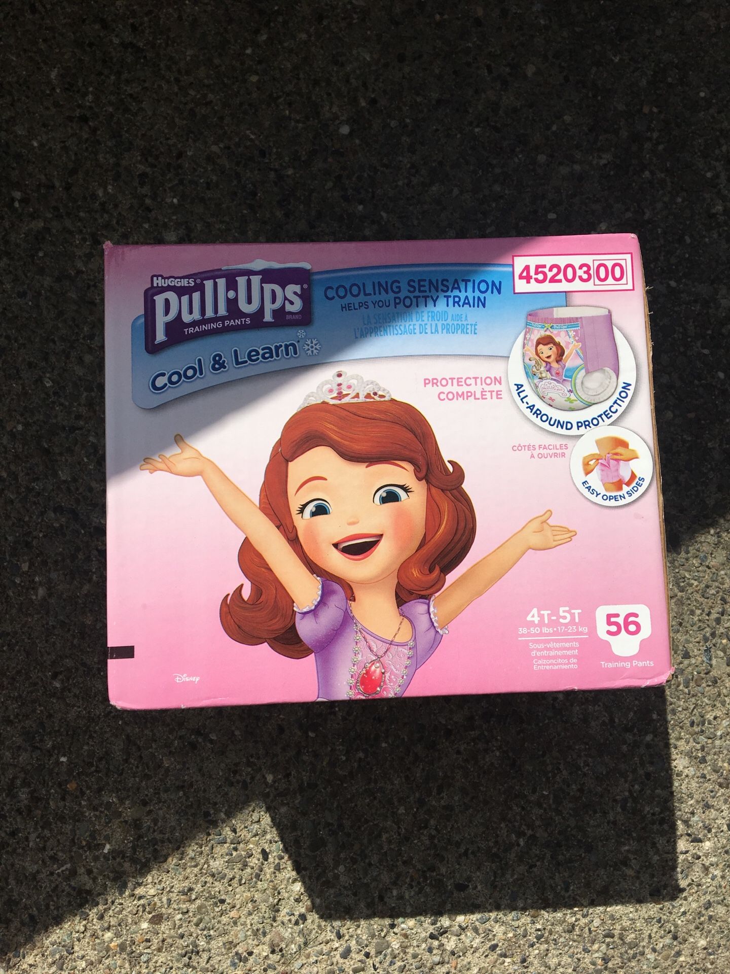 Box of huggies pull-ups size 5-6