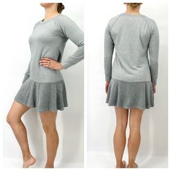 Cabi Gray Long Sleeve Swing Dress Women's XS