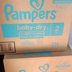 Pampers Baby Dry Size 2 Diapers (234 Per Box)
