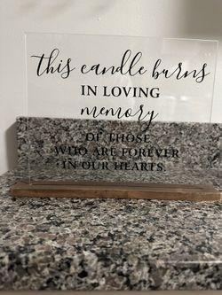 Wedding Sign- In Loving Memory