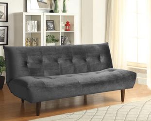 Brand new gray velvet sofa futon