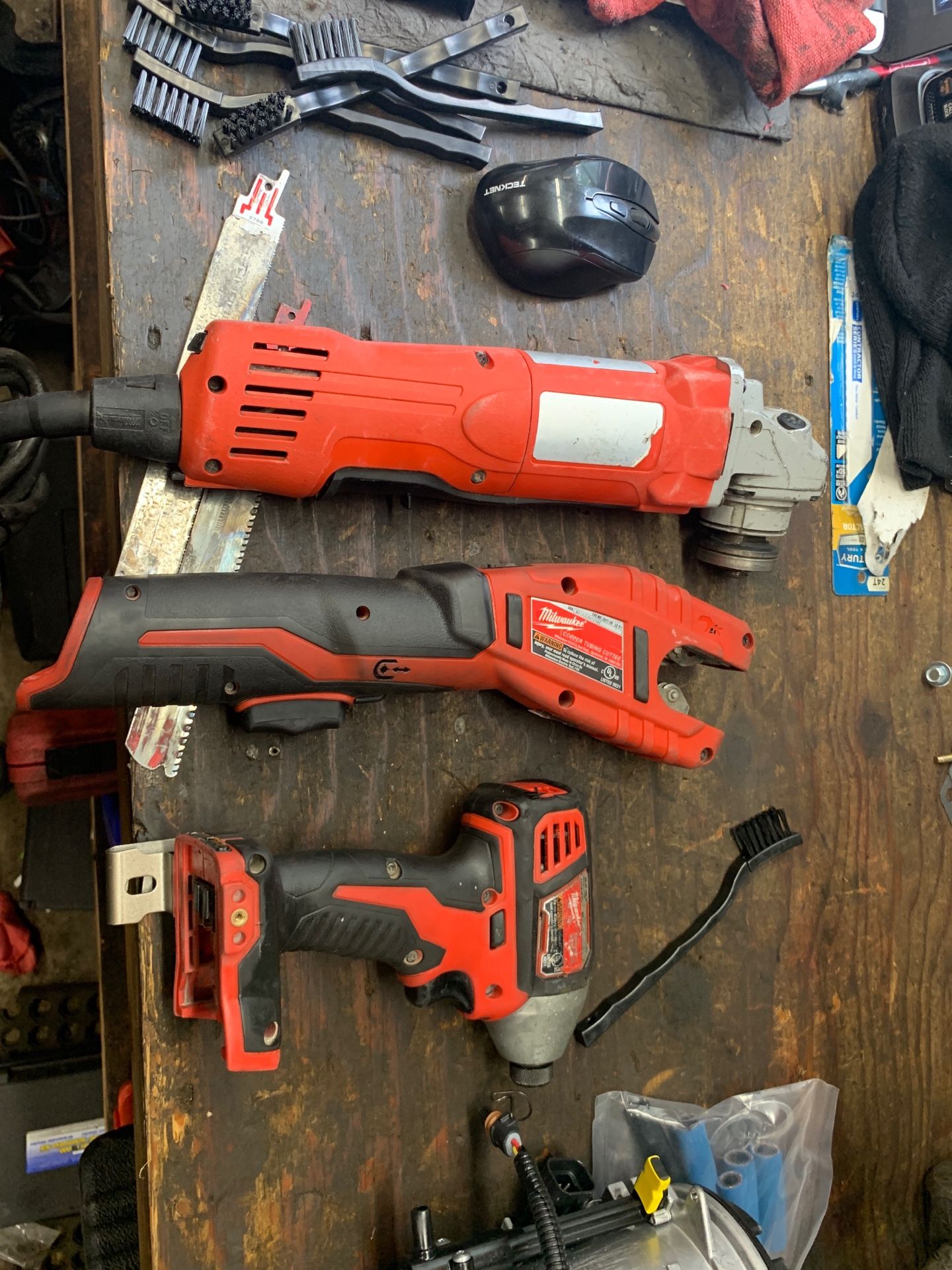 Milwaukee M18 1/4” Hex, Tube Cutter, Grinder for Sale in Maple Valley